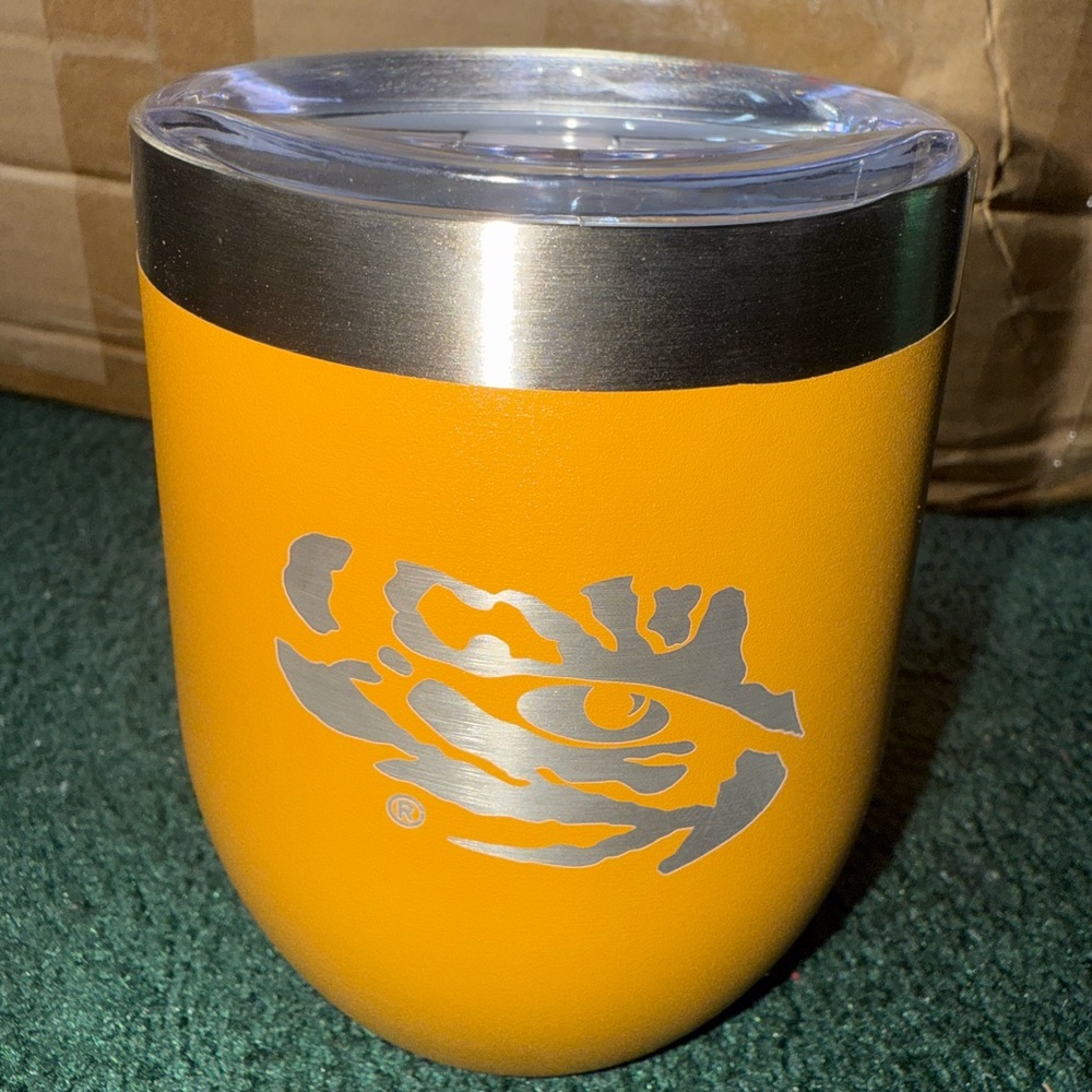 LSU Tigers Stainless‎ Steel Tumbler with Silver Logo